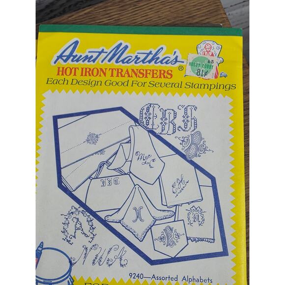 VTG Lot of 12 Aunt Marthas Hot Iron Transfers Embroidery Various Patterns - Picture 5 of 13